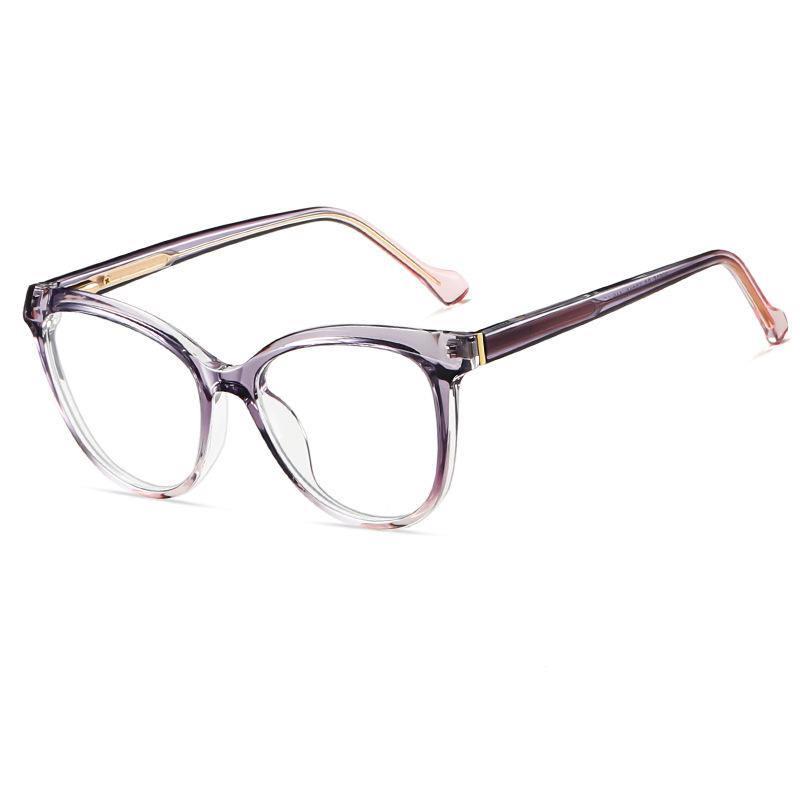 Fashion Ladies Reading Glasses Ultra-Light Spring Hinge Presbyopia Eyeglasses Cat Eye Anti-Blue Light Eyewear For Female