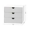 Creative Desktop Drawer Style Storage Box, Office Collection and Organizing Cabinet