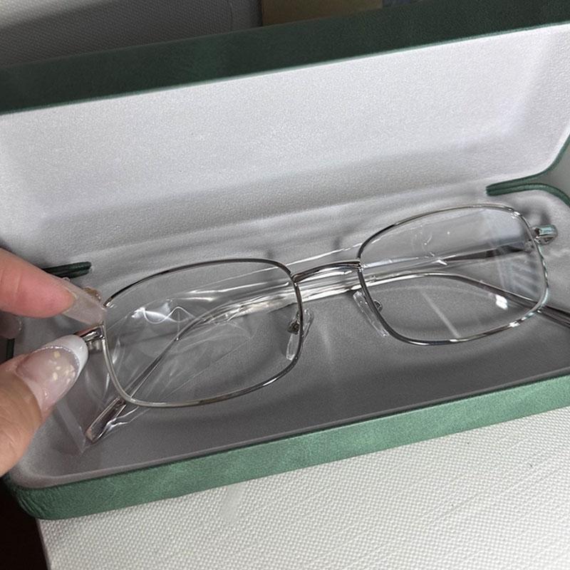 

Y2K Harajuku Compact Square Frames Eyeglasses Female Vintage Metal Glasses Clear Reading Spectacle Blue Lightweight Blocking Eyewear
