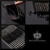 [BLACK JACKALL CROWN] Studded Clutch Bag, 2-Way Design, TH0214