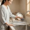 Stainless Steel Sink Drain Rack Large Capacity Soap Sponge Holder  Bathroom