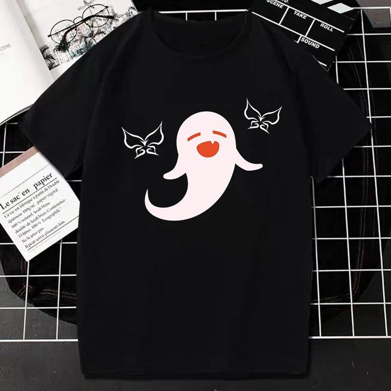 Nuovo Gioco Genshin Impact T-Shirt Donna Unisex Kawaii Top Classici Giochi Personaggio Stampa Grafica Top Harajuku Cartone Animato Streetwear Maglietta
