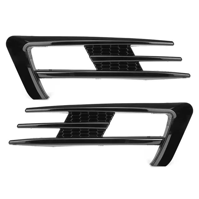 Negru lucios/aspect carbon Garnitură capac pentru lampa de ceață pentru VW Golf 7 MK7 2014-2017 Bara de protecție față Lampă pentru lumină de ceață Cuțit de vânt pentru sprâncene