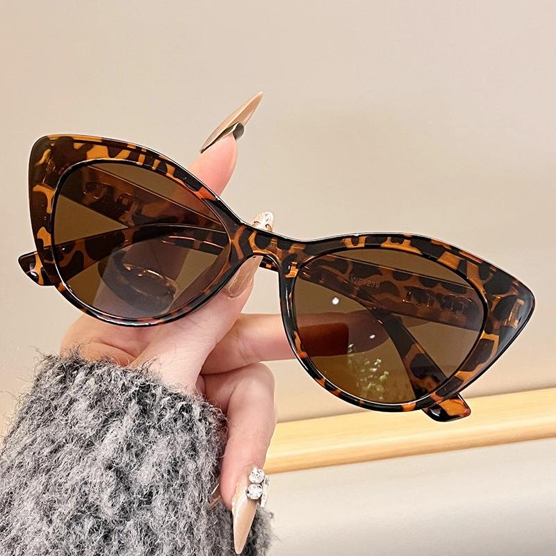 Ochelari de Soare Retro High-End Ochi de Pisică la Modă pentru Shooting Street în Aer Liber Ochelari Versatili Ochelari de Soare cu Protecție UV