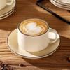 Japanese Retro Afternoon Tea Tea Set High Value Household Ceramic Matte Color Glaze Coffee Cup And Saucer Set