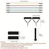 11Pcs Tpe Resistance Bands Set With Door Anchor Handles Carry Bag Legs Ankle Straps For Workout
