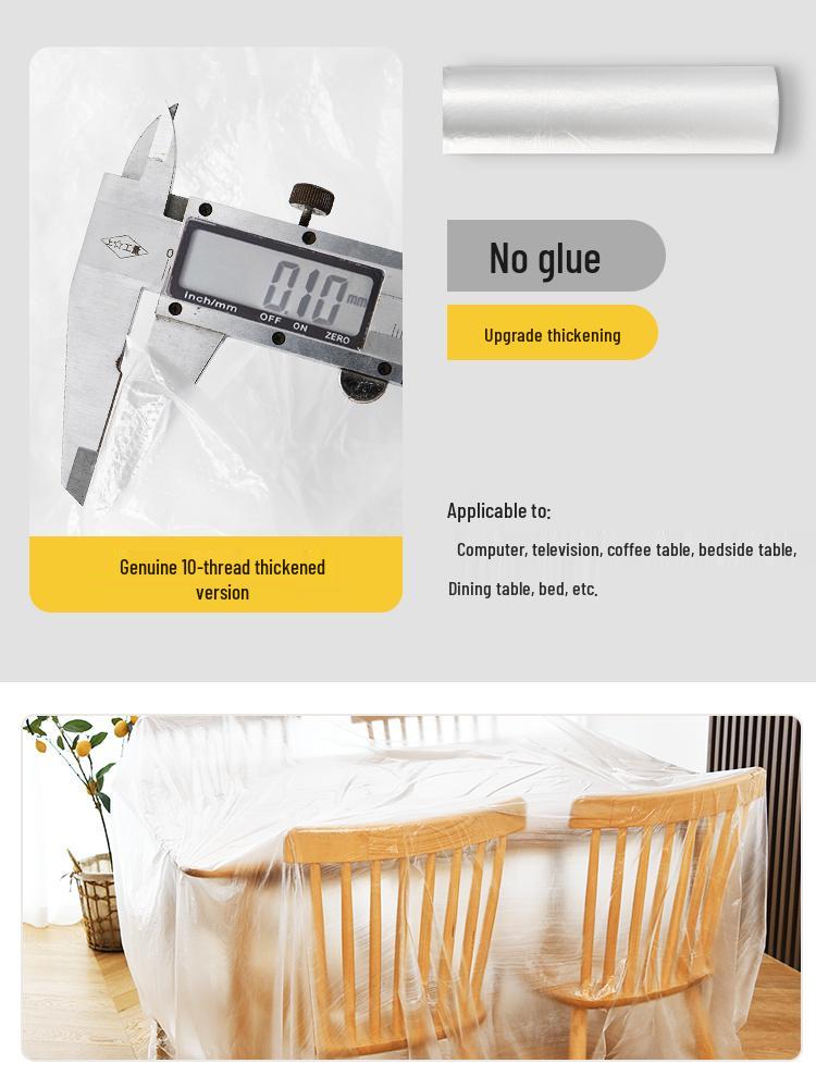Disposable Dustproof Plastic Furniture Cover for Renovation