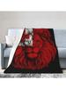 Tonga Tongans Lion Flag Blanket Soft Throw Blankets All Season Flannel Blankets 40X30 For Sofa Couch Bed Living Room Black Throw Blanket