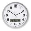 Moorea DCF Radio Wall Clock Silver 30cm