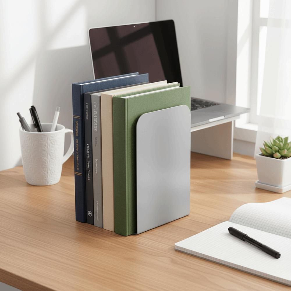 Non-slip Design Metal Book Holder Thickened Books Book Support Rack  School Environment