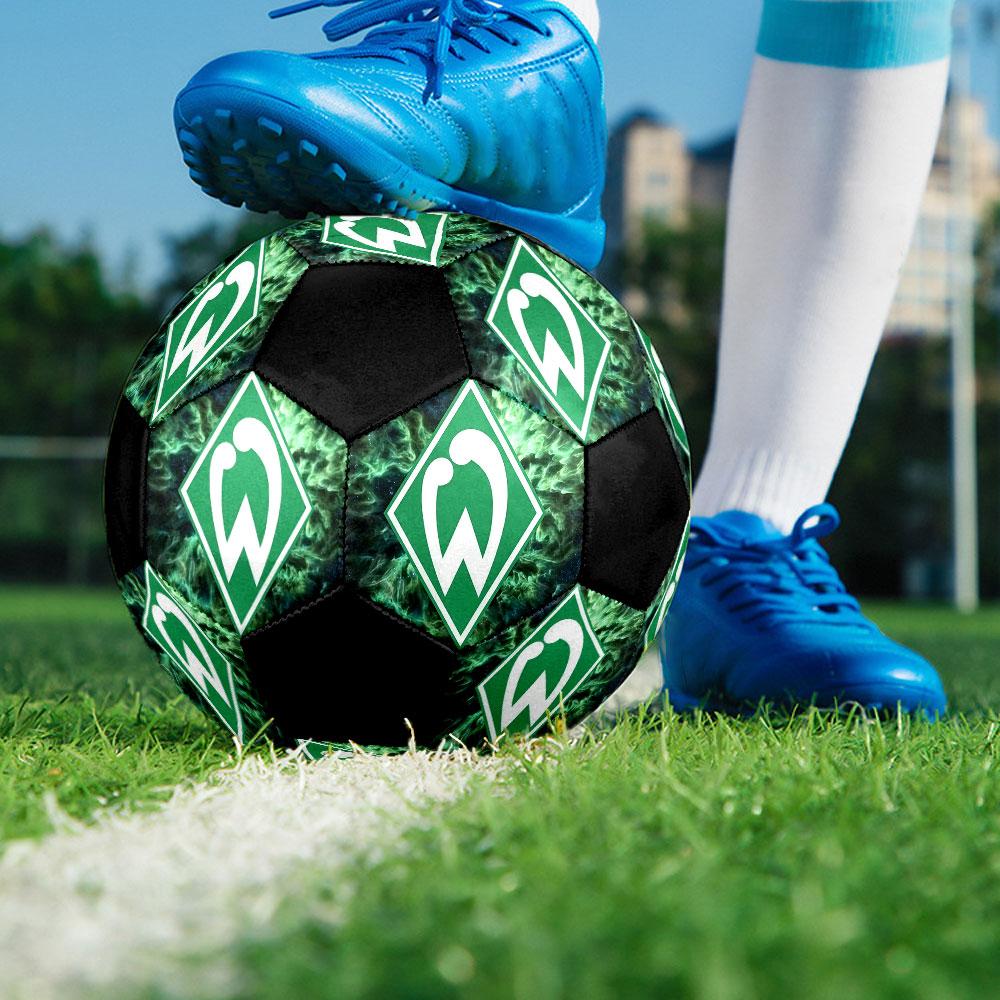 1PC SVW Logo Size 5 Soccer Ball PrahaIndoor Soccer Ball Colorful All Ages Machine Stitched PVC Competition Ready Durable High-Bounce