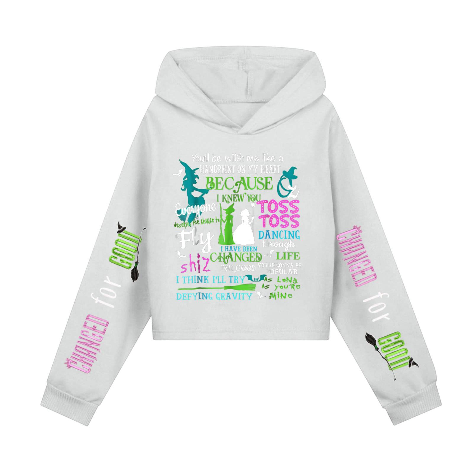 

Children s Hooded Hood, Trendy Long Sleeved Witch Hoodie 110