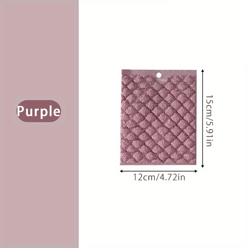 New Kitchen Towels Dishcloths Thick Kitchen Daily Dish Towel Absorbent Non-Stick Oil Cleaning Cloth Towel Kitchen Cleaning Tools фиолетовый