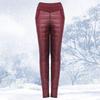 Women Winter Fashion Stitching Slim Warm Windproof Down Pants Trousers Thick