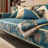 Chenille Jacquard Fabric Sofa Cover Leather Sofa Slipcover European Style Couch Cover Custom Anti-slip 2/3/4 Seat Sofa Towel