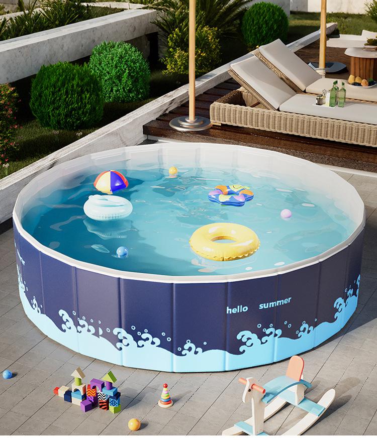 PVC Folding Pet Swimming Pool: Dog & Cat Bath and Play Pool