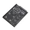 M.2 NGFF MSATA SSD Enclosure 6Gbps M.2 NGFF KEY B MSATA SSD Hard Drive to Serial ATA3.0 Converter Adapter for Win 7 8