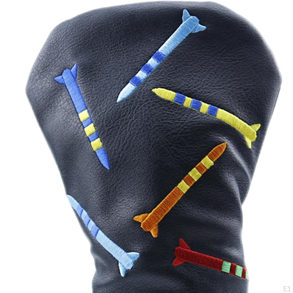 Golf Club Head Cover Protector Fashion Wear Resistant Long Neck Lined Protective