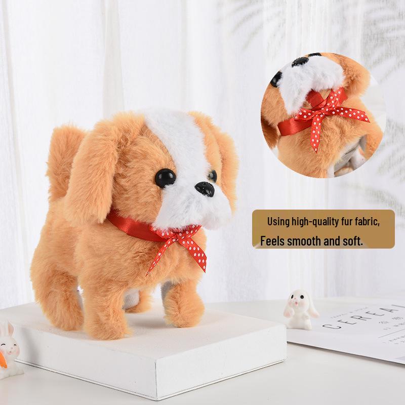 Color Block Dalmatian Plush Toy: Walking, Barking, Tail-Wagging Electric Puppy
