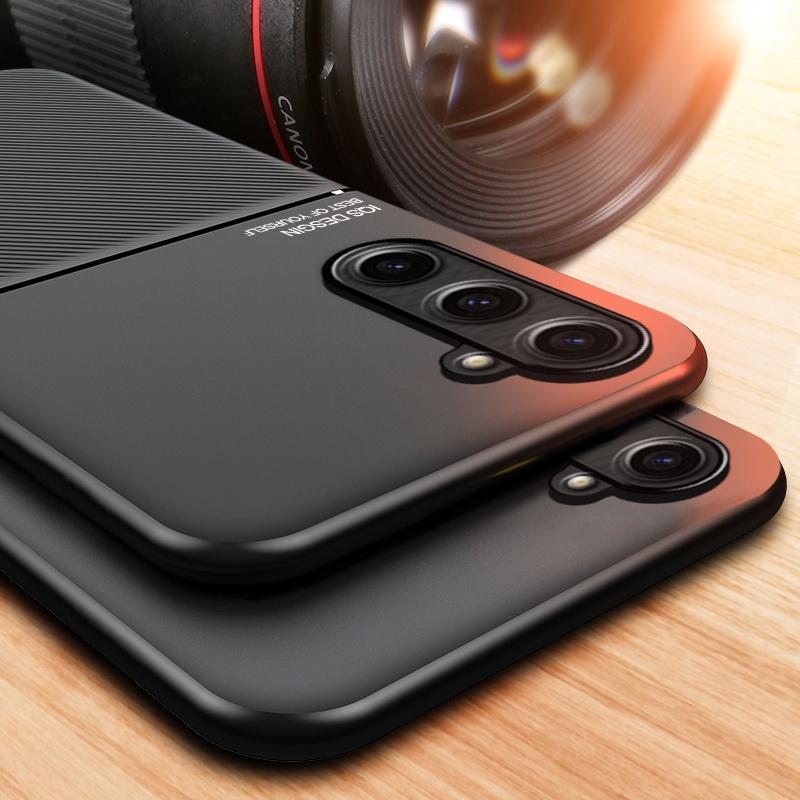 Do etui Samsung Galaxy S23 FE ze skóry teksturowanej, magnetyczna płytka mocująca, tylna pokrywa do etui na telefon Samsung S 23 FE S23FE S 23FE 5G