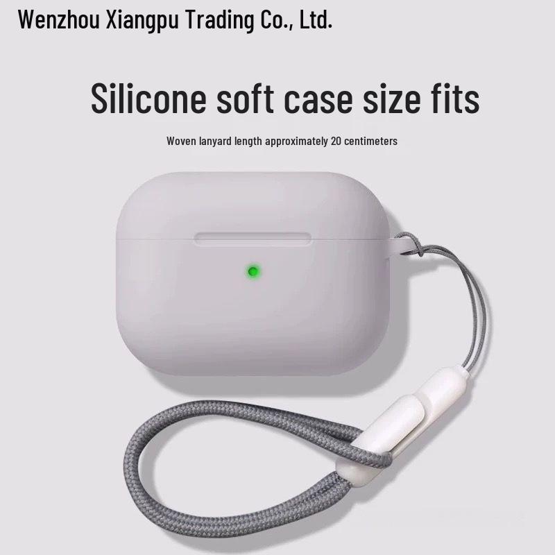 Solid Gray Silicone Case for AirPods Pro 2nd Gen & AirPods 3