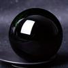 Natural Obsidian Polished Black Crystal Ball Home Decor Ornament