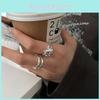 Adjustable Heart Design Ring For Women Stylish Geometric Open Finger Ring In Premium Plated Metal