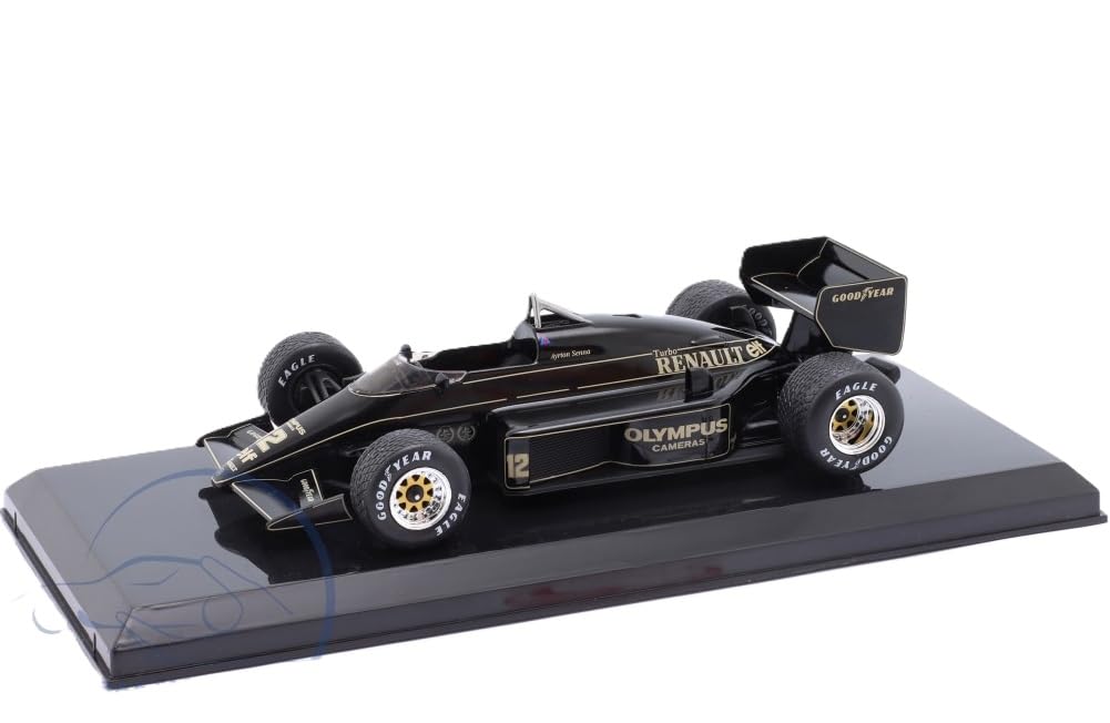 F1 Ayrton Senna Diecast Car Scale Lotus 97T Portuguese Grand Prix 1985 Blister Pack 1/24