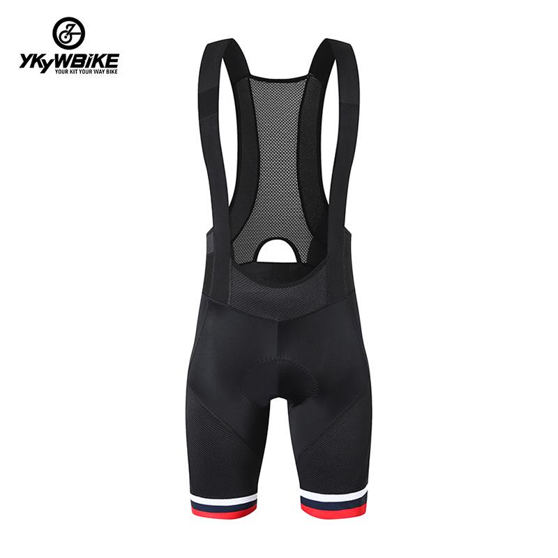 

YKYWBIKE Men s Summer Moisture-Wicking Cycling Bib Shorts XL чорний