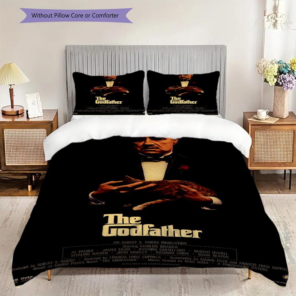 Legacy Power Family Three-piece Set (1 * Duvet Cover + 2 * Pillowcase, Without Core) 2D Flat Soft and Comfortable Christmas Birthday Gift