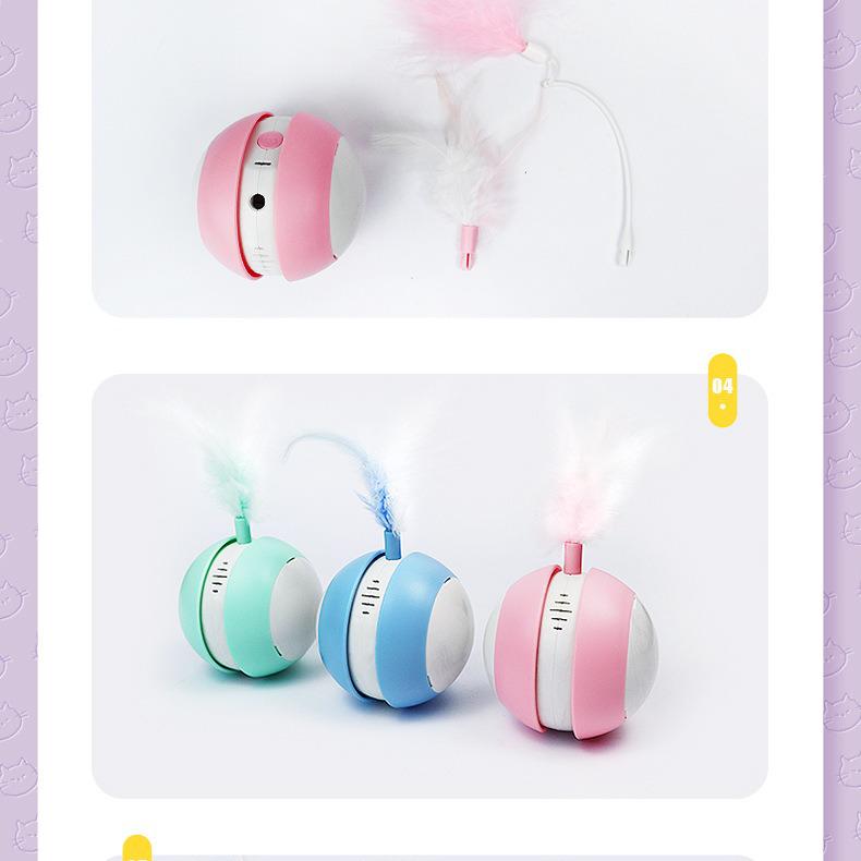 Rechargeable Electric Cat Toy: Automatic Self-Entertainment Teasing Ball