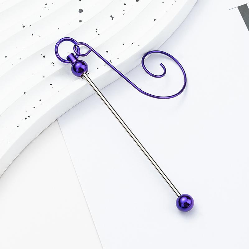 Beadable Metal Christmas Hangers For Crafting And Tree Decoration Colorful Hanging Hook Craft Accessories