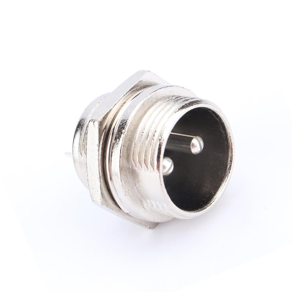 Panel Metal Wire Connector GX16 Metal Socket Connector 1set GX16 2Pins Screw Type Electrical Aviation Plug Socket Connector New