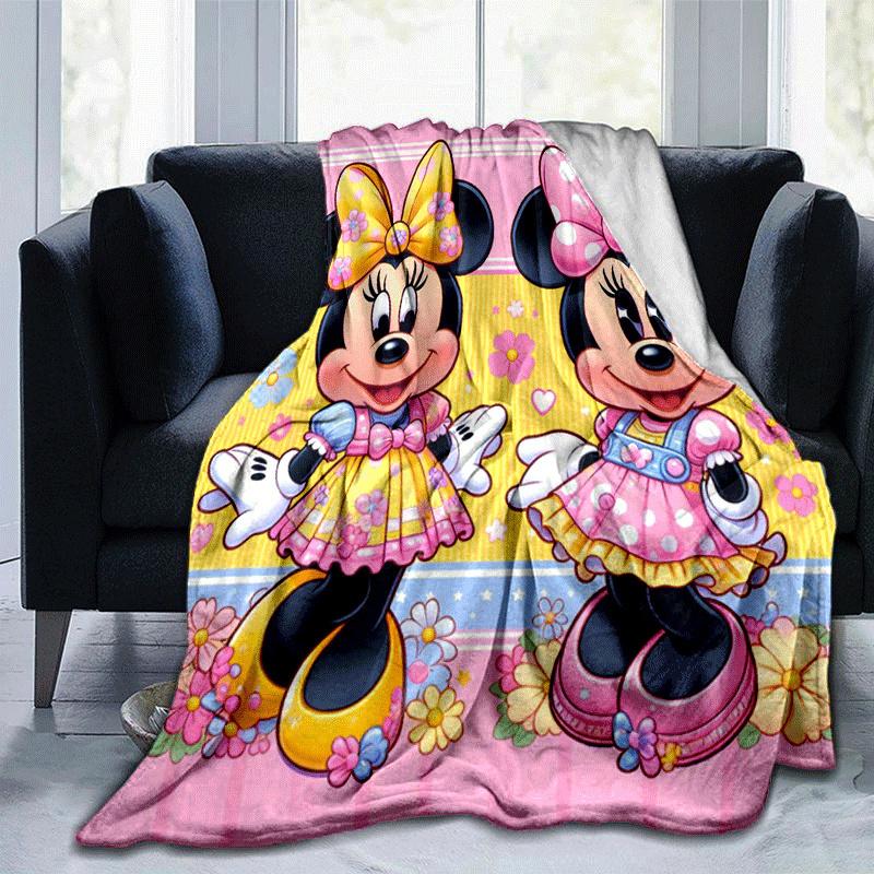 

1pc Minnie Printing Blanket - Soft, All-Season Throw for Office Blanket, Car, Travel 80cmx120cm(31inx47in)