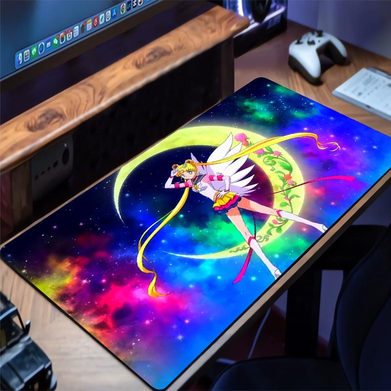 Mouse Pad SSailor Moon Computer Laptop Rug Anime Keyboard Mouse Mat Large Mousepad Keyboards Gamers Mouse Pads Desk Mat