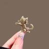 Dancing Kitten Shape Versatile Brooch Zinc Alloy White 1 Pc