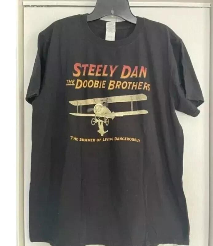 Steely Dan Doobie Brothers Tour 2018 Black Tshirt Men Women S-5XL M452 Unisex T-Shirt XXXL