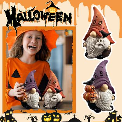 Outdoor Horror Halloween Zwerg Älterer Harzhandwerk Kunst Mikro Skulptur Ornament