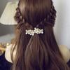 Elegant Floral Hair Barrette, French Clip Spring Hair Claw,  Accents, Bridal Hair Accessory For Half-Up Hairstyles