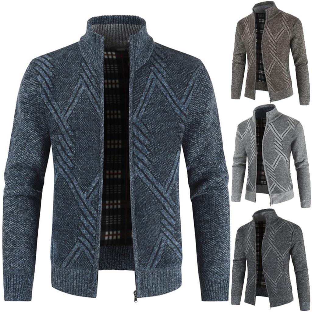 Winter Men's Casual Fashion Cardigan Sweater Jacket