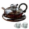 Heat Resistant Clear Glass Teapot with Infuser for Loose Leaf Tea Elegant Home & Office Teaware Affordable Luxury Health Pot