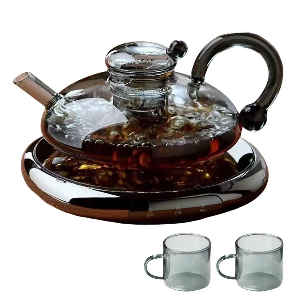 Heat Resistant Clear Glass Teapot with Infuser for Loose Leaf Tea Elegant Home & Office Teaware Affordable Luxury Health Pot