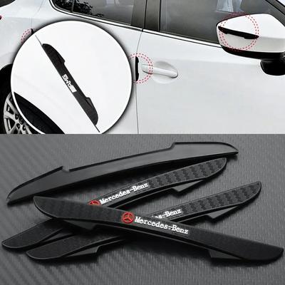 4PCS Car Door Edge Anti-collision Protection Strips Sticker for Mercedes Benz Amg W204 W205 W211 W212 W213 A S M B C E R G Class