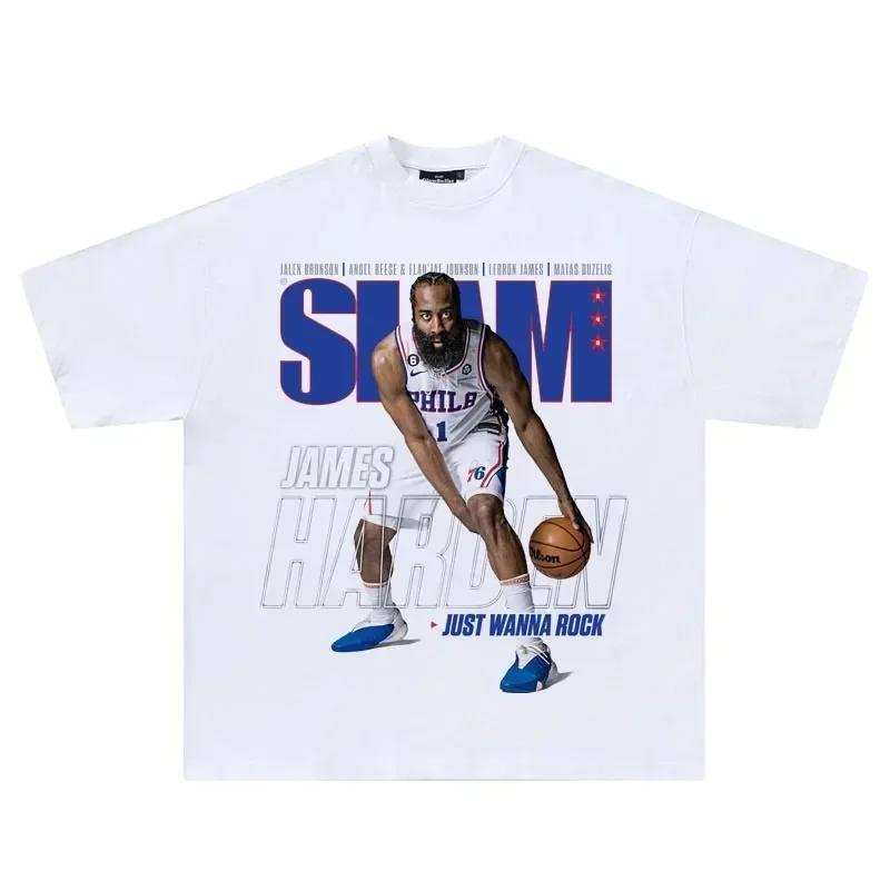 Sommer Baumwoll T-Shirts Streetwear Basketball Kobe Bryant Grafiken Gedruckt Locker Übergroß Damen T-Shirts Tops Herren T-Shirt Kleidung 2XL