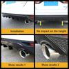 Newest Style Stainless Steel UniversalExhaust System End Pipe+Car Exhaust Tip 1 Piece