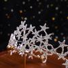 Silver Color Crystal Crown Tiara Party Rhinestone Prom Diadem Crown For Women Bridal Wedding Hair Accessories Jewelry Crown Gift