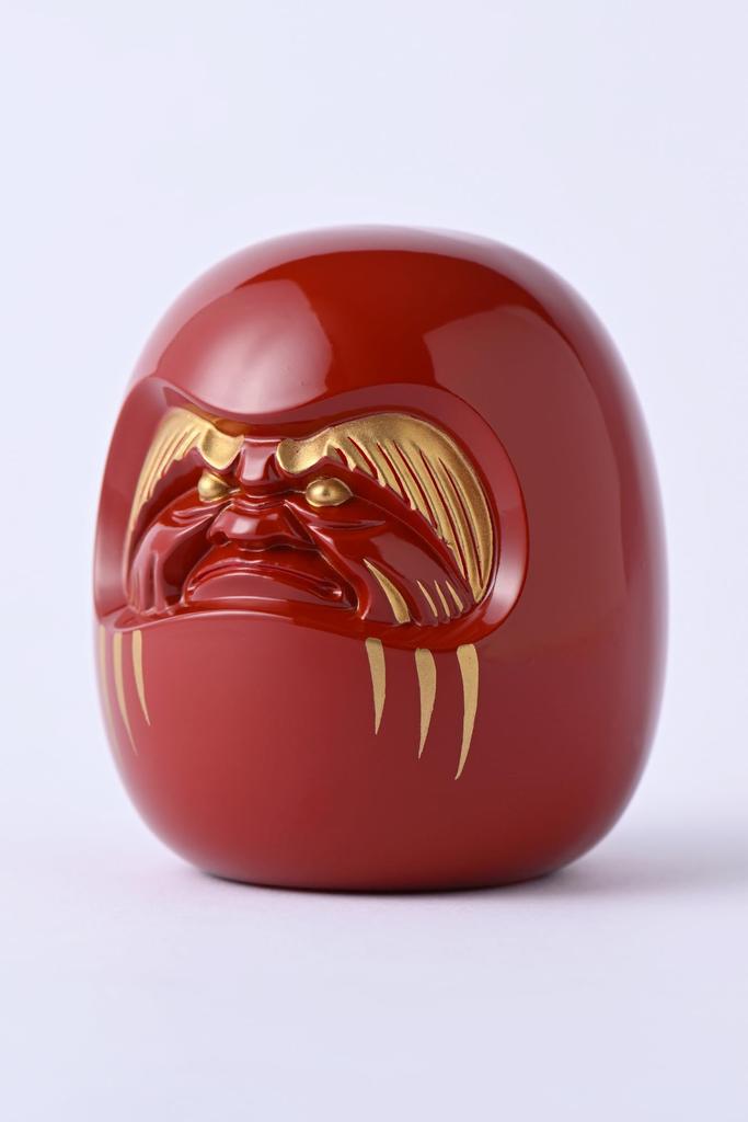Gingado Red Daruma Figurine by Engaku Takaoka Copperware Daishi, (Daruma RE)