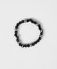 Merrymotive Black Gemstone With Surgical Ball Ring