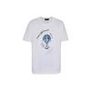 Round Neck Slim Fit Letter Print Short Sleeve T-Shirt Men Tops White 6R1T8Q1-J7FZ1-0111