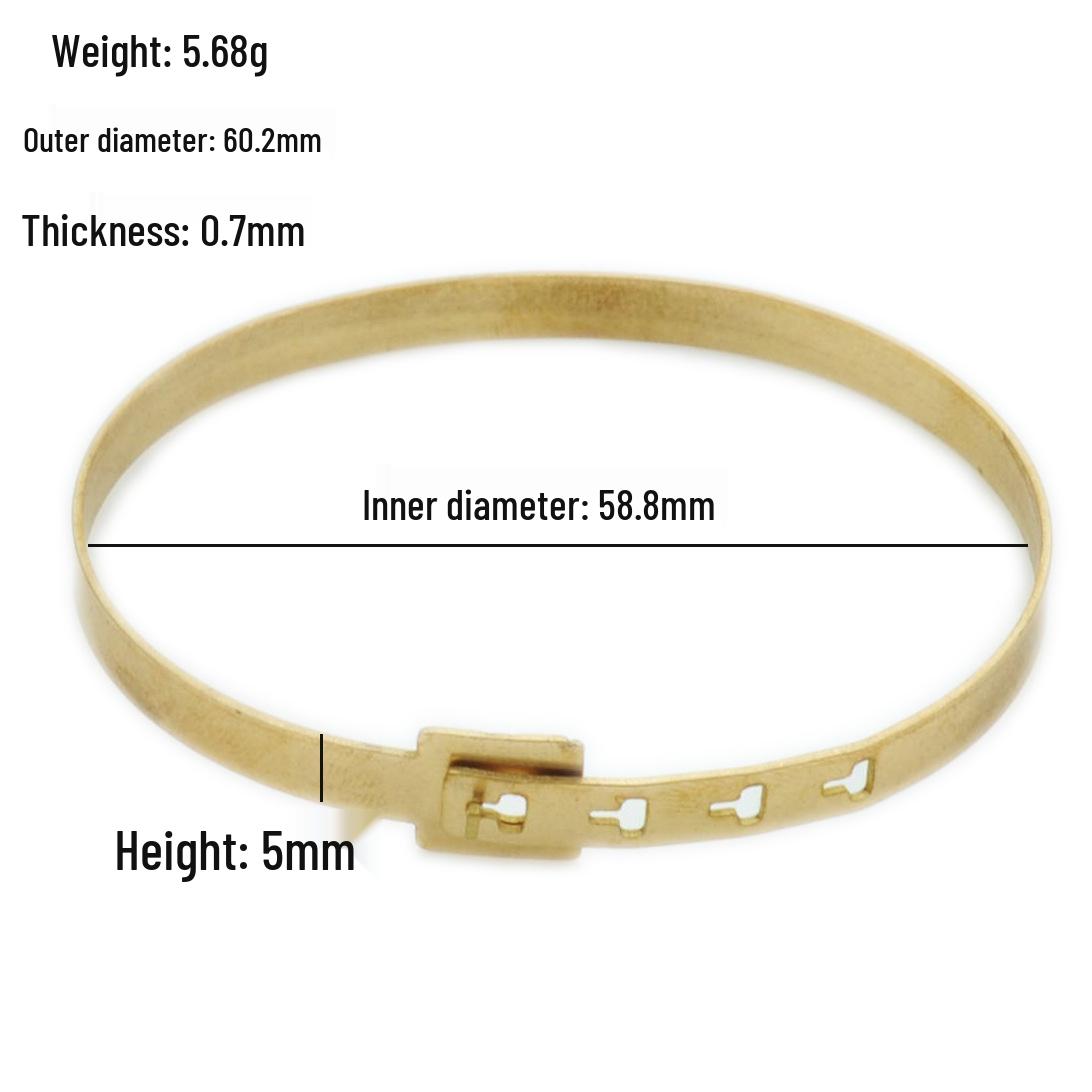Versatile Adjustable Openable Copper Bracelet - Trendy European American Style